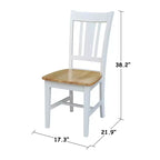 Table de salle à manger International Concepts Small Dual Drop Leaf avec 2 chaises San Remo Splat