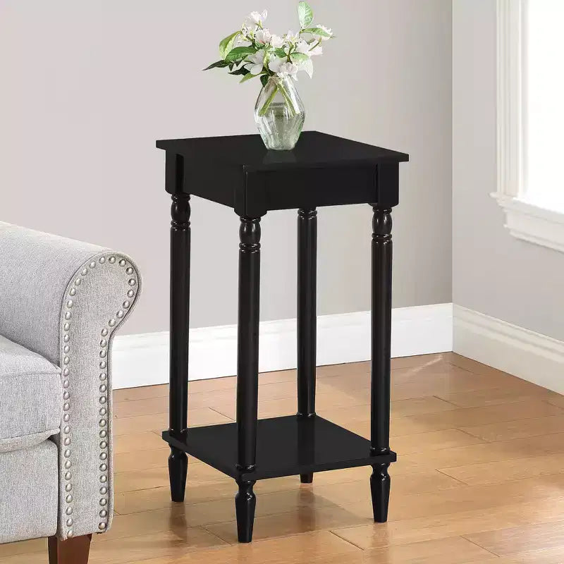 Table d'appoint Kim Breighton Home avec étagère, style campagne française