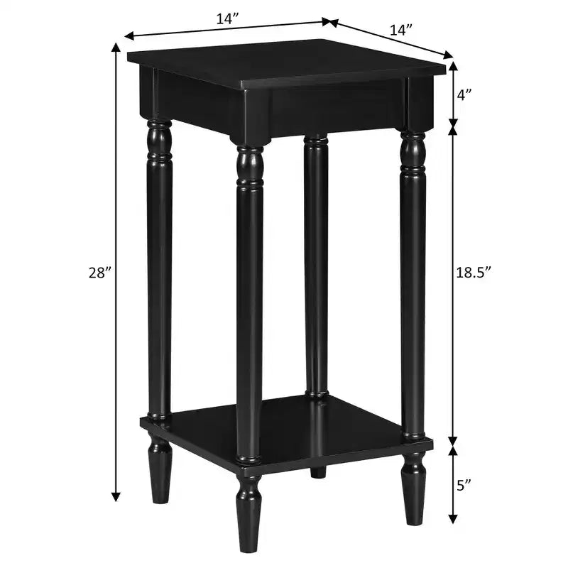 Table d'appoint Kim Breighton Home avec étagère, style campagne française