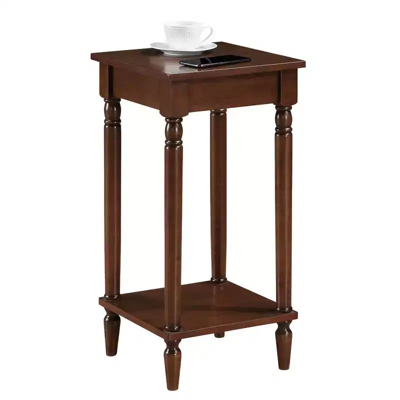 Table d'appoint Kim Breighton Home avec étagère, style campagne française