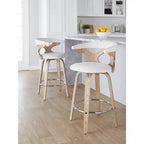 Ensemble de 2 tabourets de bar Gardenia à hauteur de comptoir - LumiSource