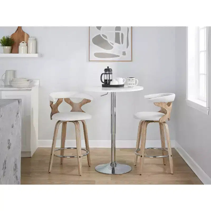 Ensemble de 2 tabourets de bar Gardenia à hauteur de comptoir - LumiSource