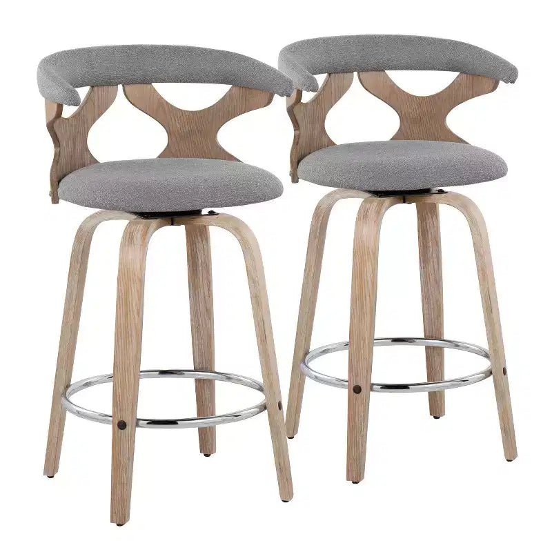 Ensemble de 2 tabourets de bar Gardenia à hauteur de comptoir - LumiSource