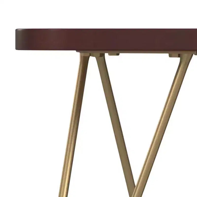 Table d'appoint Tillman en métal et bois