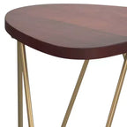 Table d'appoint Tillman en métal et bois