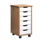 Chariot à roulettes étroit Trendfurn Omnia à 6 tiroirs