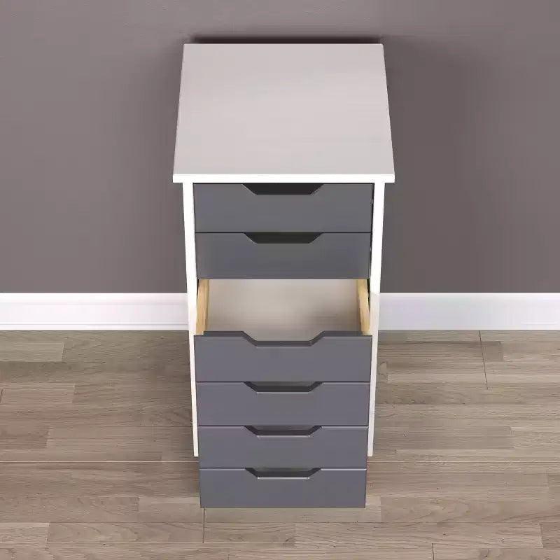Chariot à roulettes étroit Trendfurn Omnia à 6 tiroirs