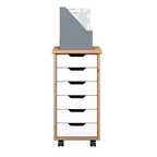 Chariot à roulettes étroit Trendfurn Omnia à 6 tiroirs