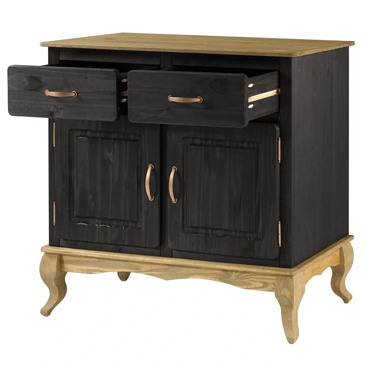 Buffet en bois vert
