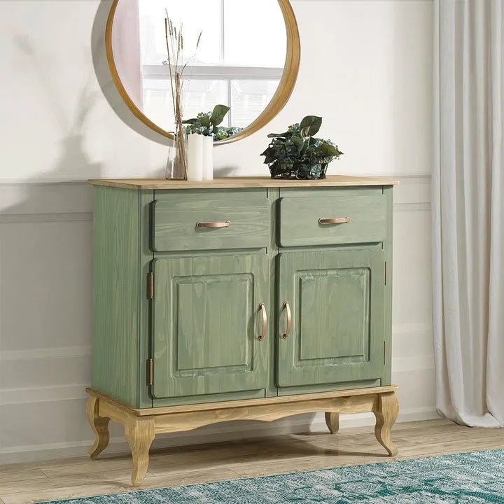 Buffet en bois vert
