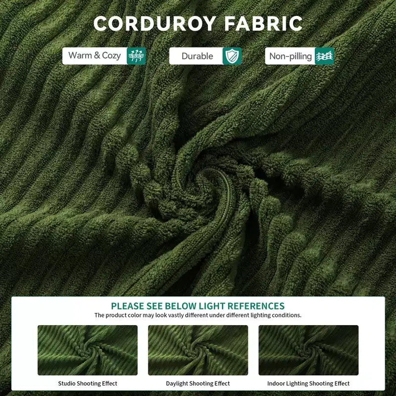 Canapé sectionnel convertible Cloud, canapé sectionnel confortable en velours côtelé, canapé confortable avec assise profonde et coussins hauts, facile à assembler