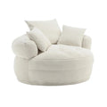 Fauteuil arrondi type « lazy sofa » – Blanc/Bleu/Gris/Jaune/Orange/Rose fuchsia/Bleu marine/Vert, modèle une ou deux places
