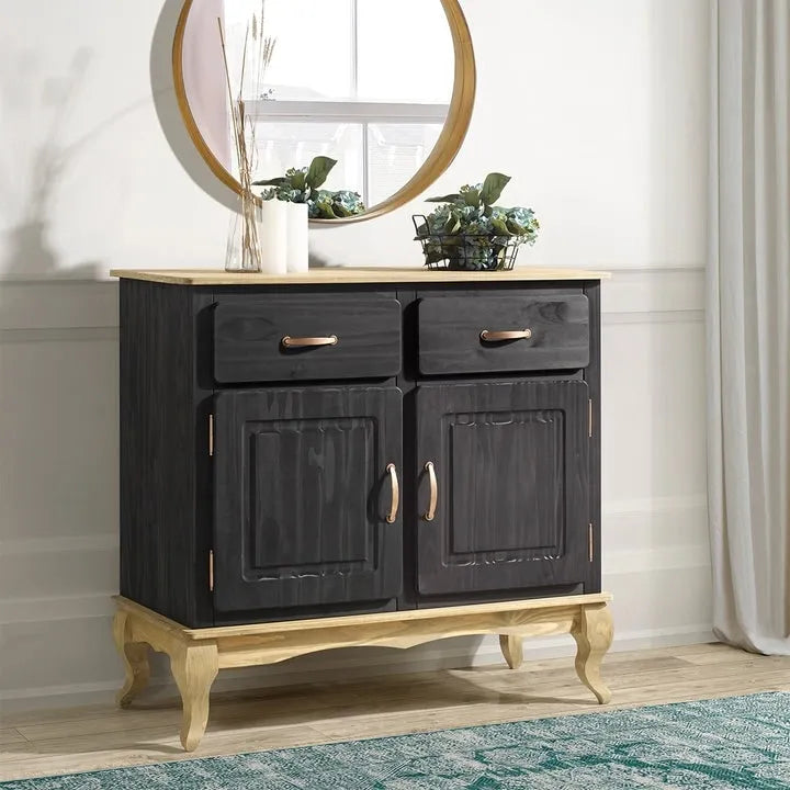 Buffet en bois vert